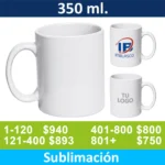 Tazón Sublimación con caja 99223 ( P100002-X )