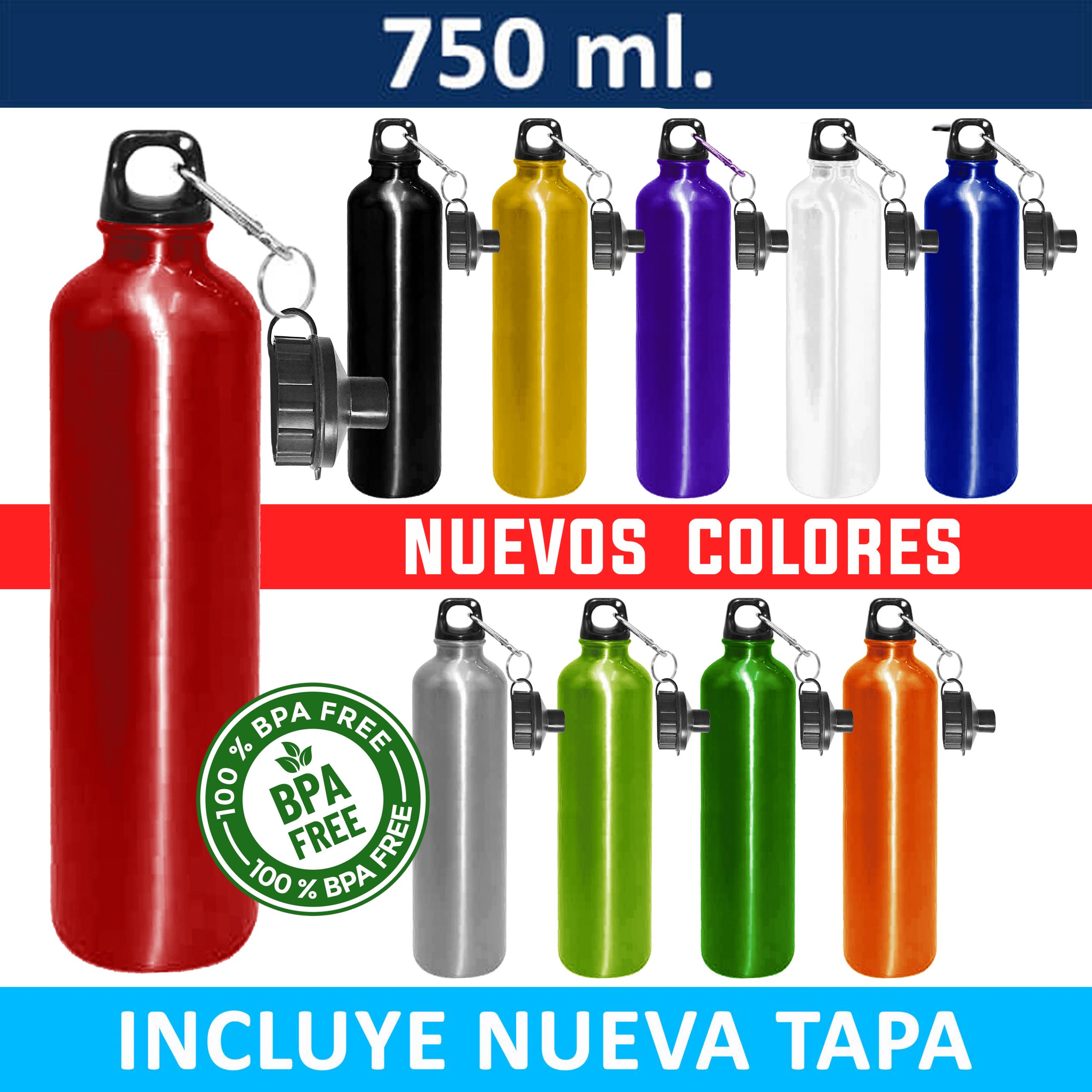 M50 portada OKK BPA Botella Deportiva Aluminio M50 - Imagen 1
