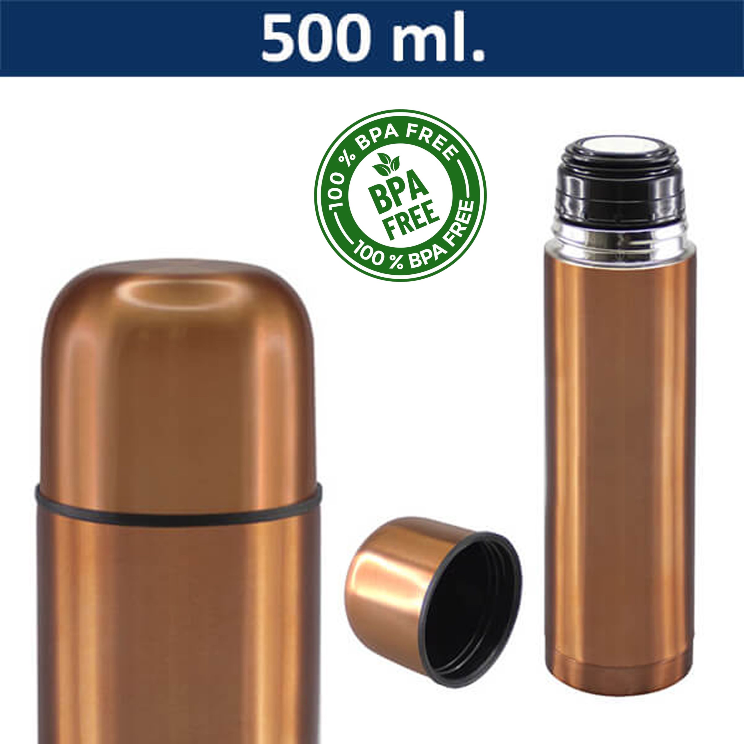 M61 BPA Free Termo Acero Inoxidable Color Cobre ( Pintado ) M61 - Imagen 1