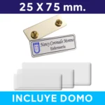 Piocha Placa con Broche + Domo (Pins)