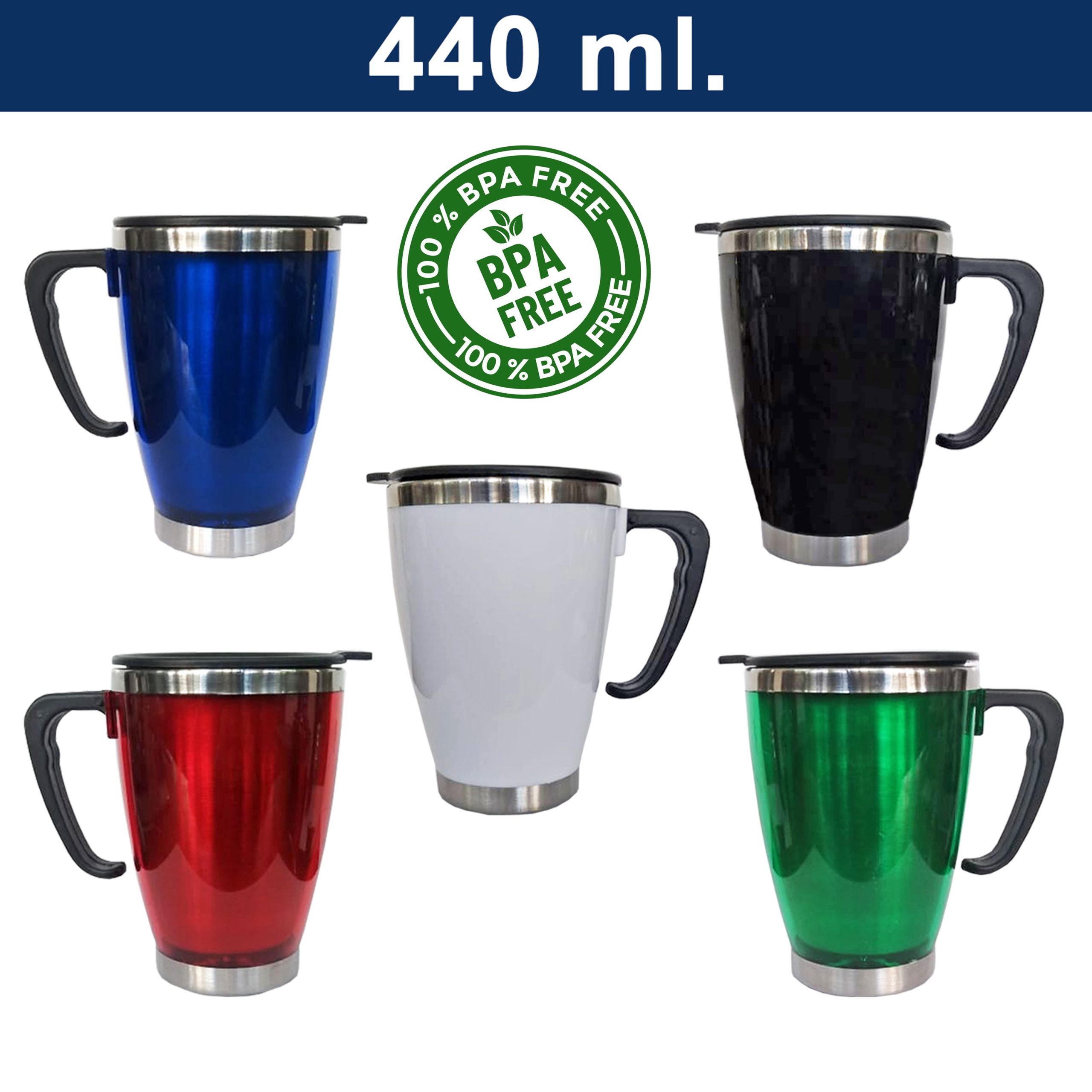 M29 BPA Free Mug Térmico Cónico Acero Inoxidable PVC M29 - Imagen 1