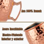 Set de 2 Mugs Encobrizados Martillados M76 - Imagen 4