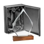 Galvano Cristal con Base de Madera BLAS 54