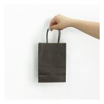 bolsa papel kraft 20x14x8 negra