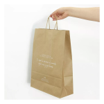 bolsa papel kraft 41x30x12 impresa