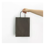 bolsa papel kraft 30x22x10 negra