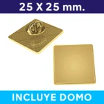 Piocha Broche Cuadrado Dorado (Pins)