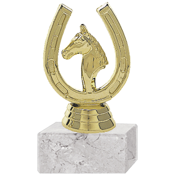 234-PD-2002.jpg Trofeo Plástico Herradura Figura Caballo - Imagen 1
