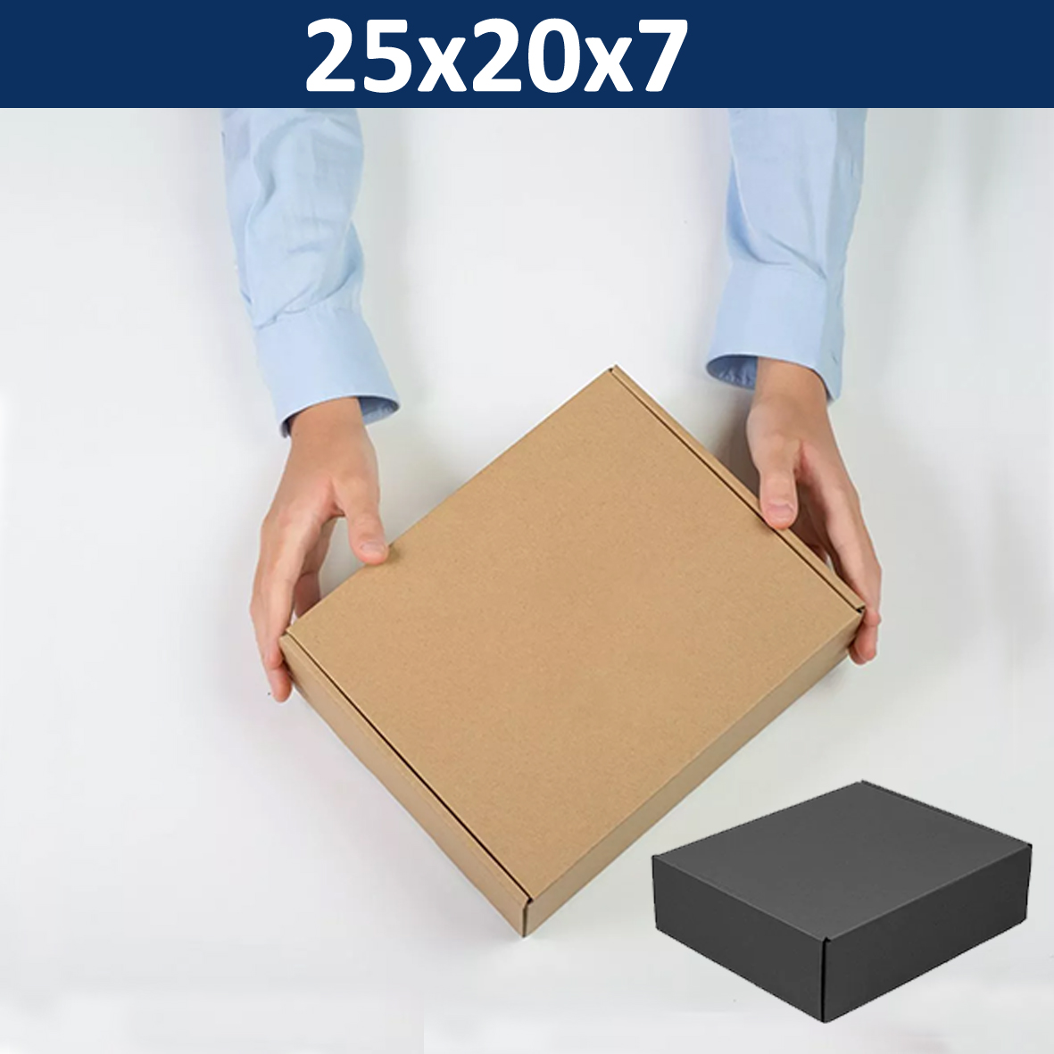 25x20x7.jpg Caja Cartón Autoarmable Microcorrugado CC07 - Imagen 1