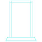 Galvano Cristal Rectangular 6308 - Imagen 3