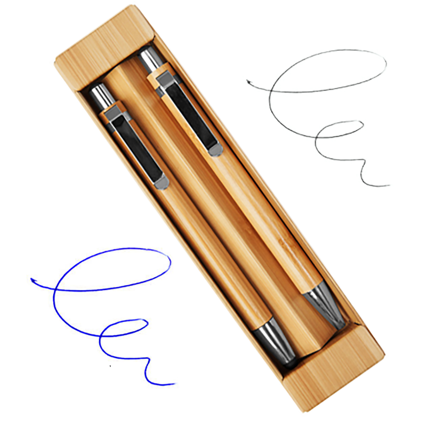 B91-portada-ok.jpg Set Portaminas y Bolígrafo Touch-Screen Bamboo B91 - Imagen 1