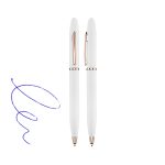 Bolígrafo Metálico Blanco Encobrizado L77