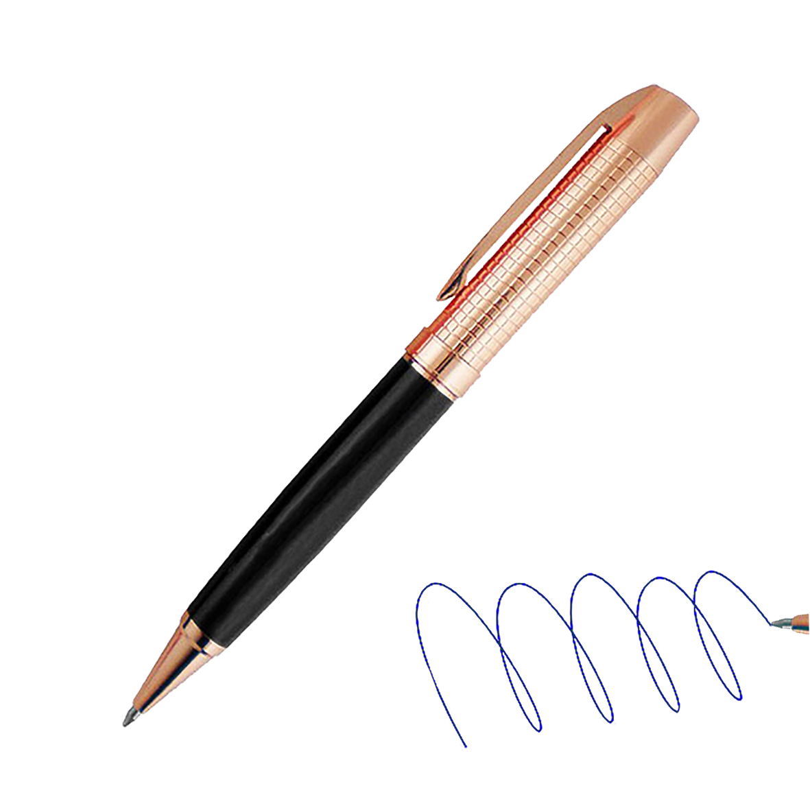 L75-portada.jpg Bolígrafo Metálico Encobrizado Negro L75 - Imagen 1