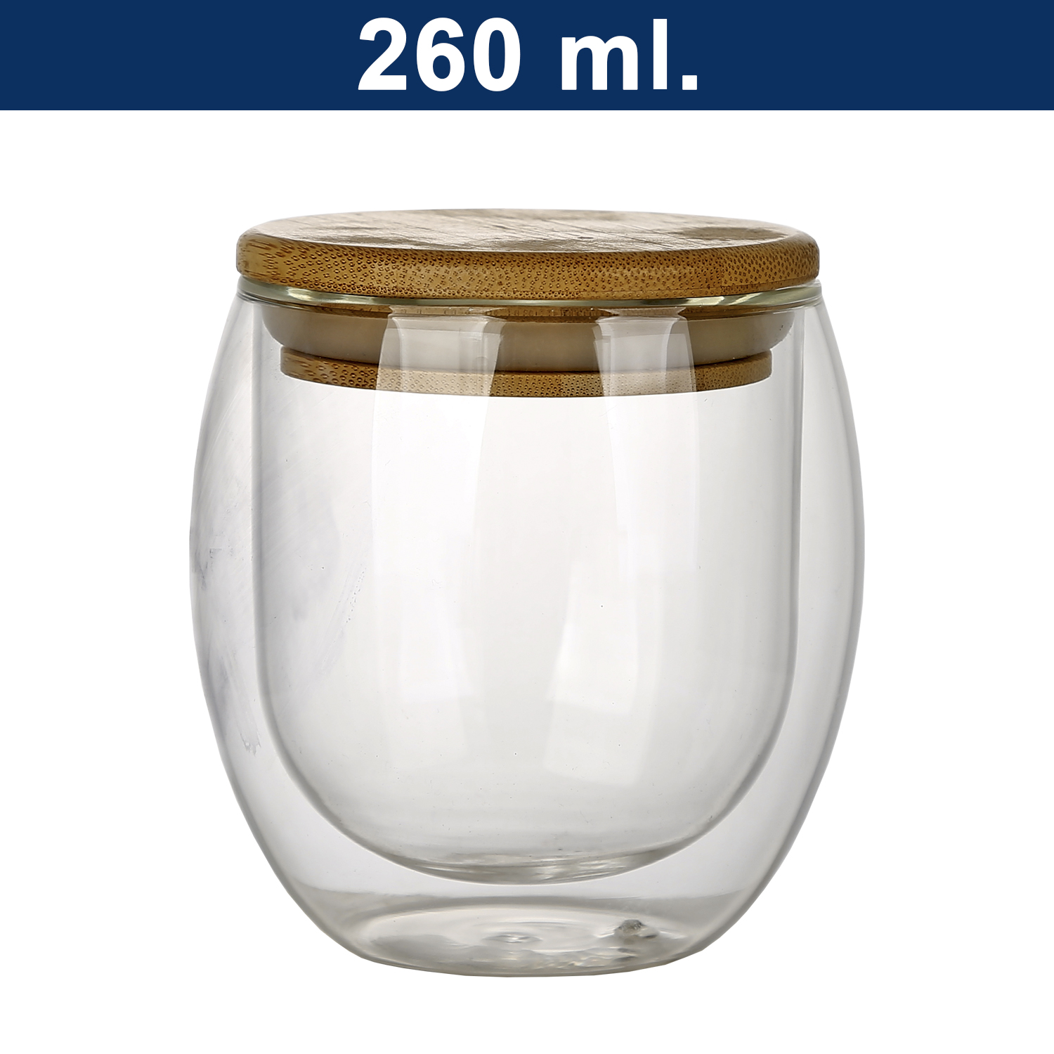 M7-portada-OK.jpg Vaso de vidrio doble pared con tapa de bamboo M7 - Imagen 1