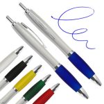 Bolígrafo Plástico Colores Plateado B12