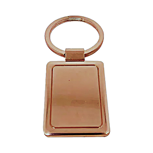 k70_1 Llavero metálico rectangular encobrizado K70 - Imagen 1