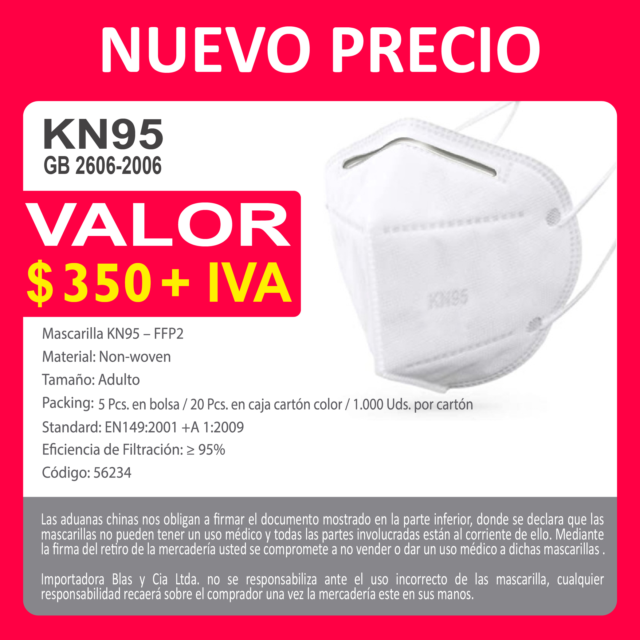 kn-95.jpg Mascarilla KN95 - FFP2 - Imagen 1