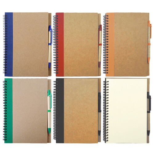 libreta_ecologica_colores_N37.jpg Libreta Ecológica con bolígrafo N37 - Imagen 1