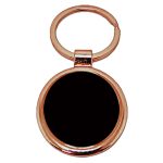 Llavero Redondo Encobrizado Negro K61
