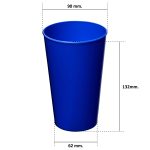 Vaso Plástico Reutilizable Empavonado M150 - Imagen 2