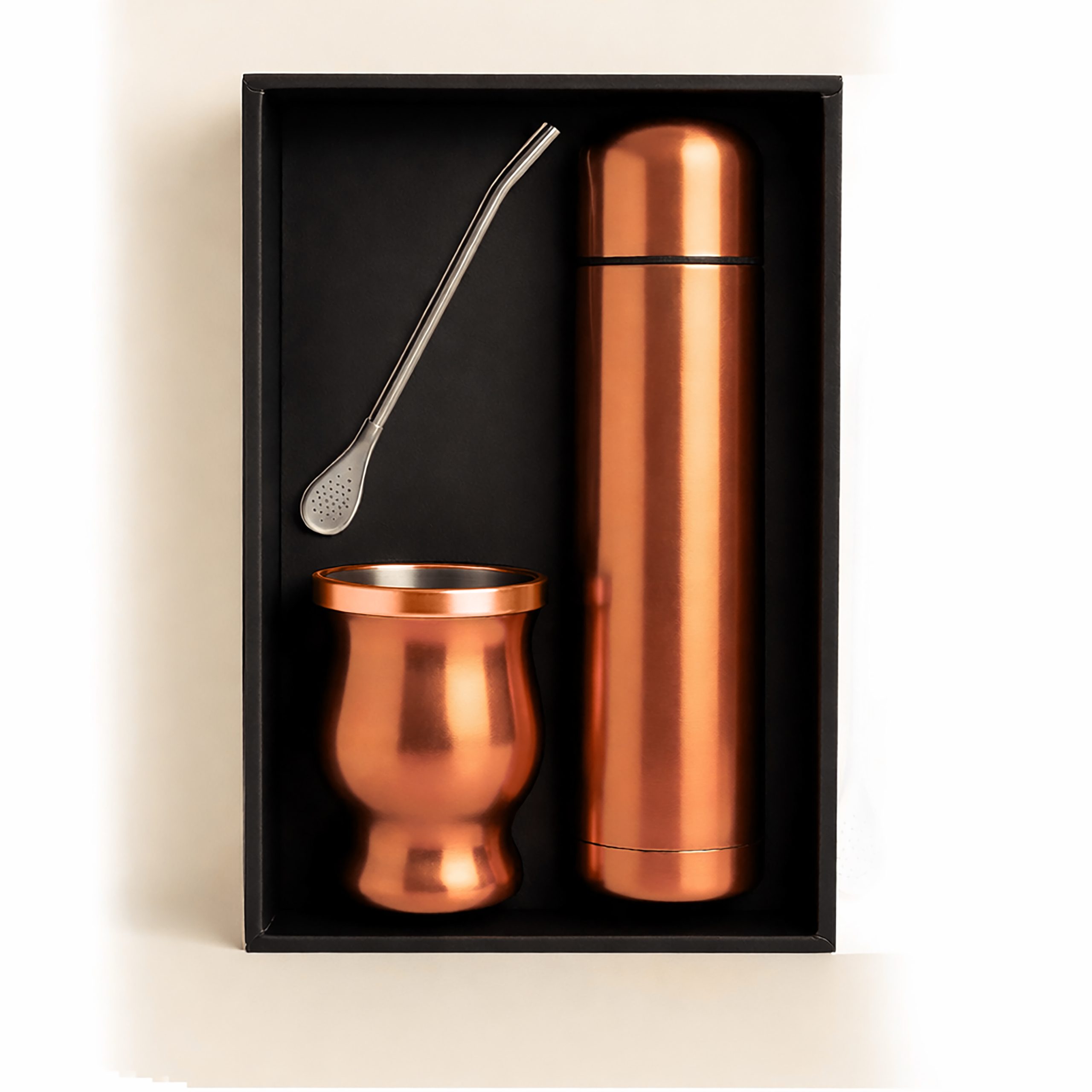 MAT04 Portada OK Set de Mate color Cobre con Bolso MAT04 - Imagen 1