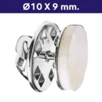 Soporte Piocha con cierre mariposa+pegamento SOMA01 Plata