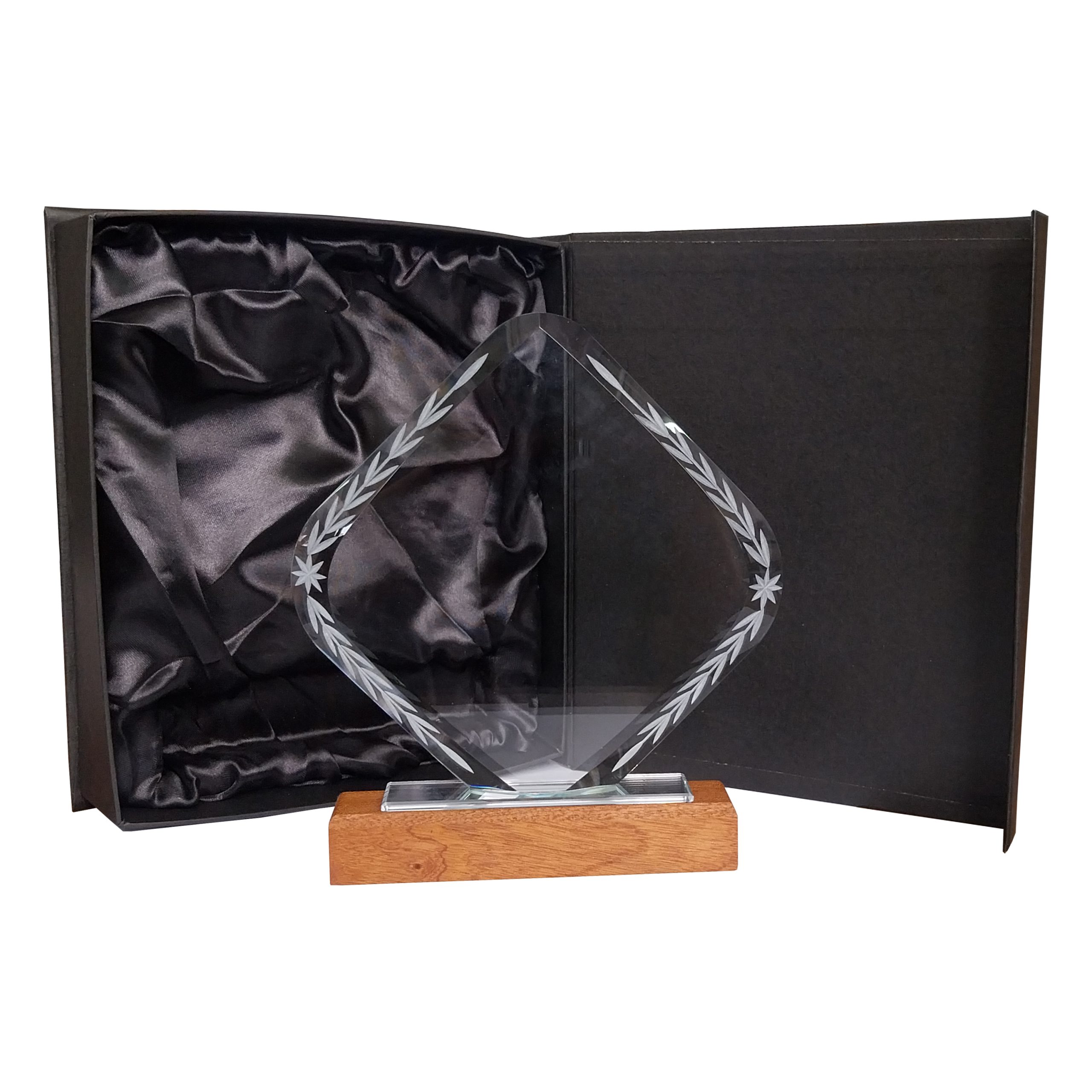 BLAS 30 Galvano Cristal con Base de Madera BLAS 30 - Imagen 1