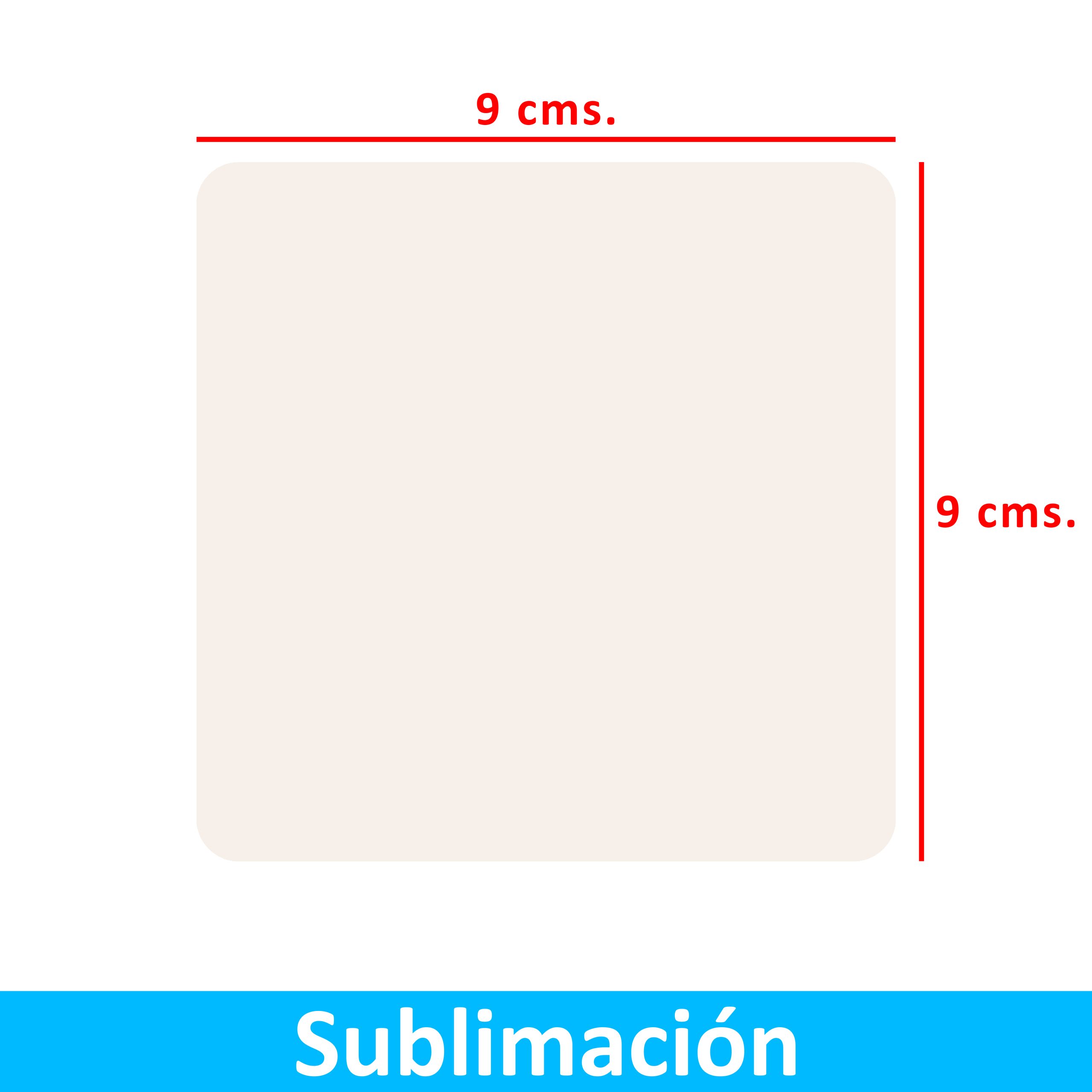 PO10 Posavaso Acrílico Blanco Sublimable Cuadrado PO10 - Imagen 1
