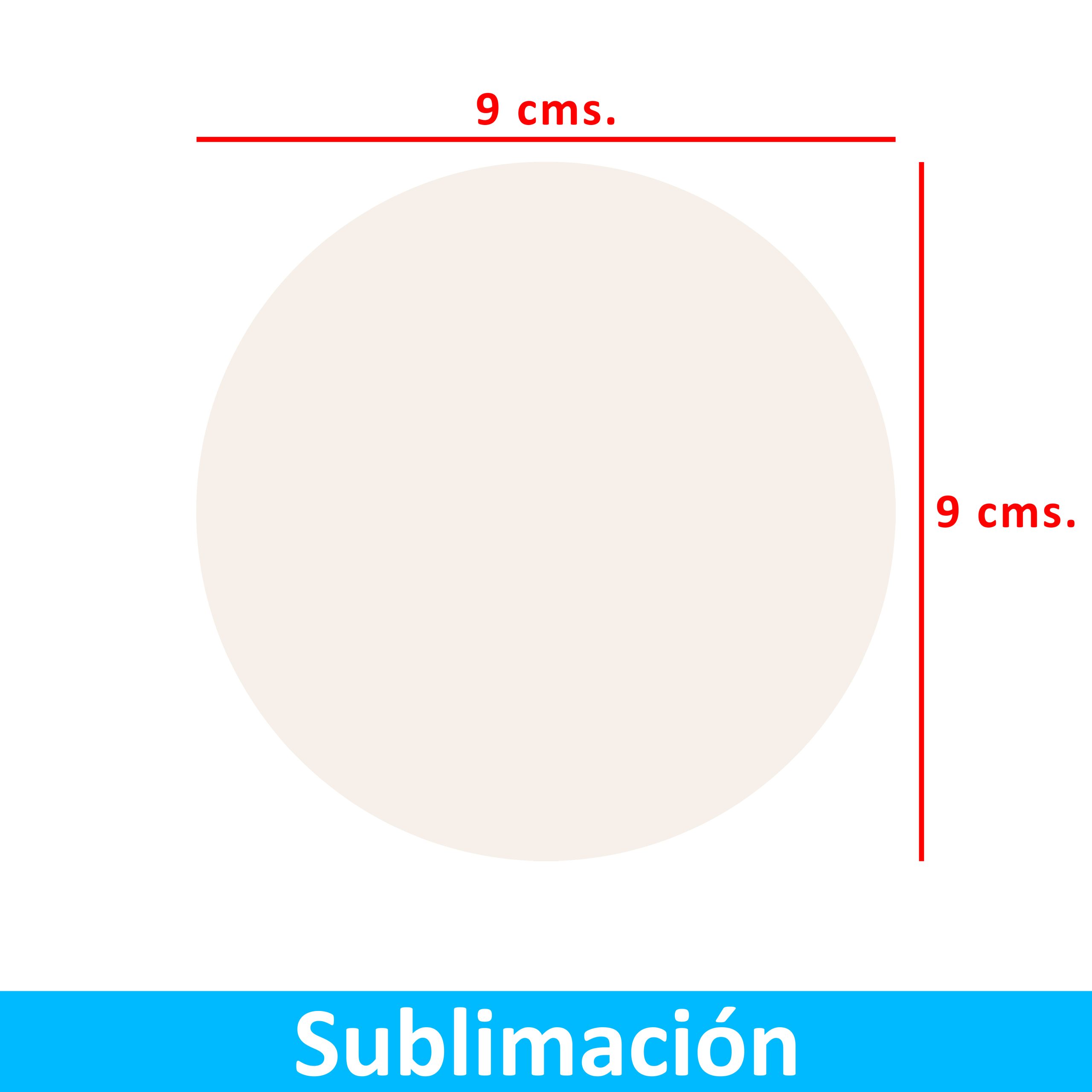 PO20 Posavaso Acrílico Blanco Sublimable Redondo PO20 - Imagen 1