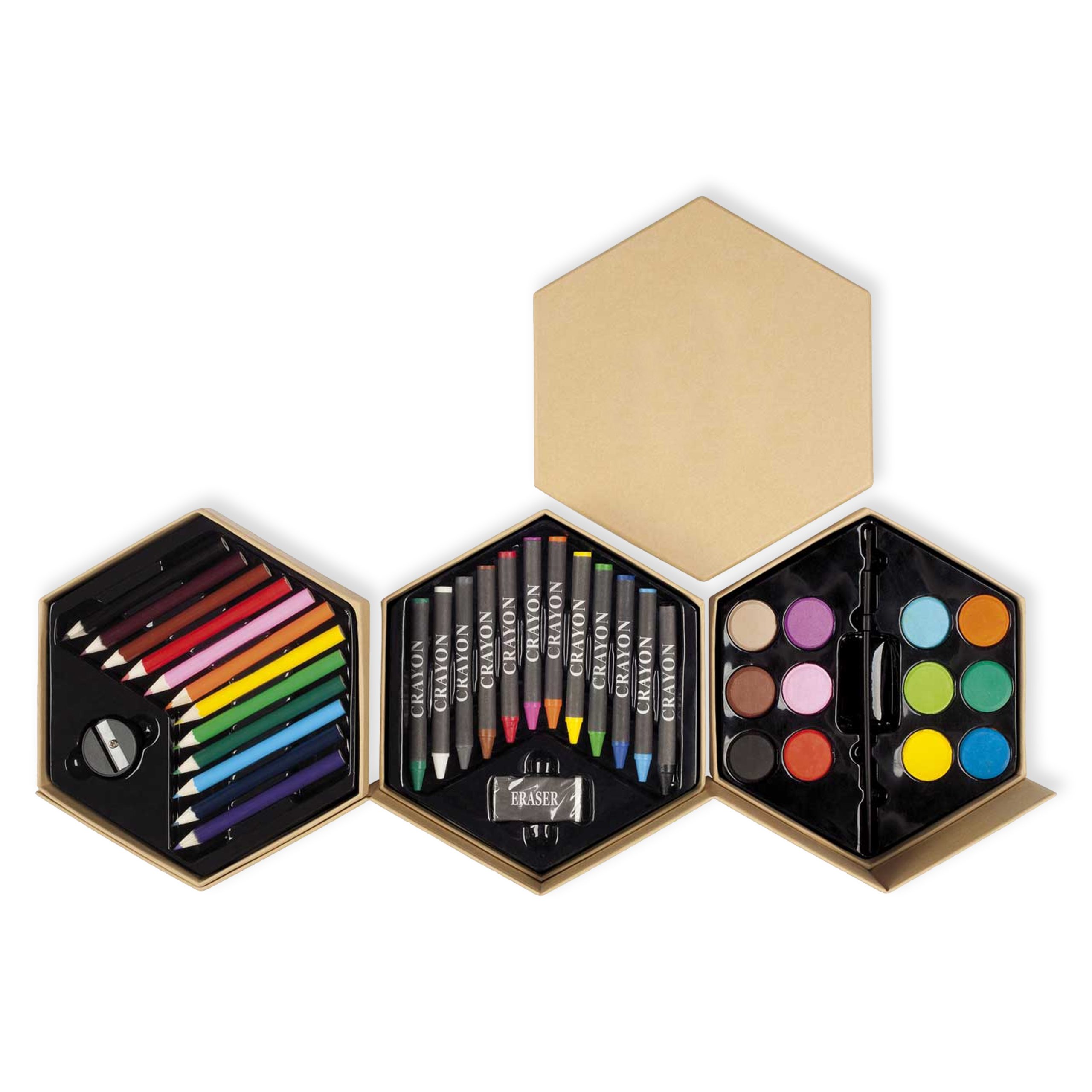 B20 Portada Set Lápices Colores y Pinturas Hexagonal B20 - Imagen 1