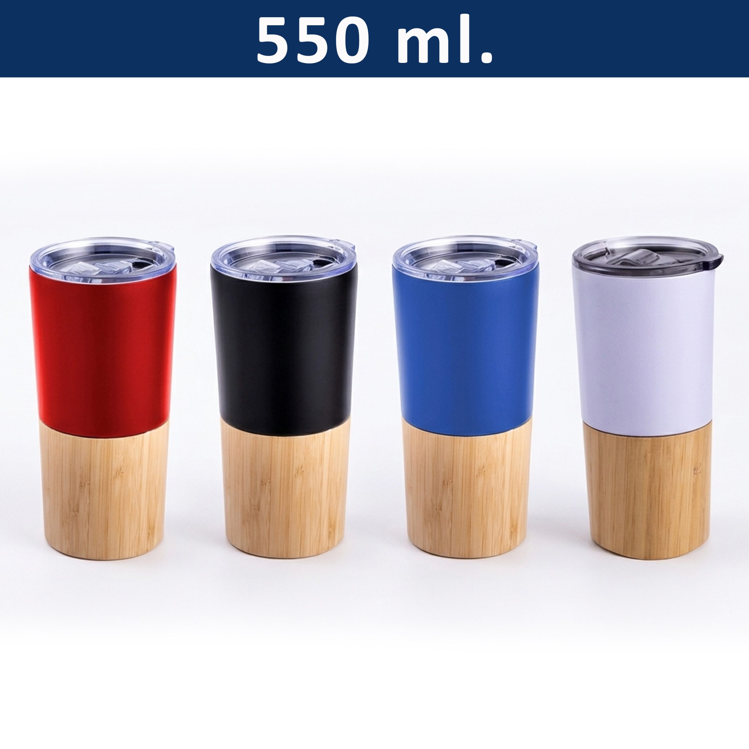 M202 Portada Mug Térmico Acero Inoxidable/detalles Bamboo M202 - Imagen 1