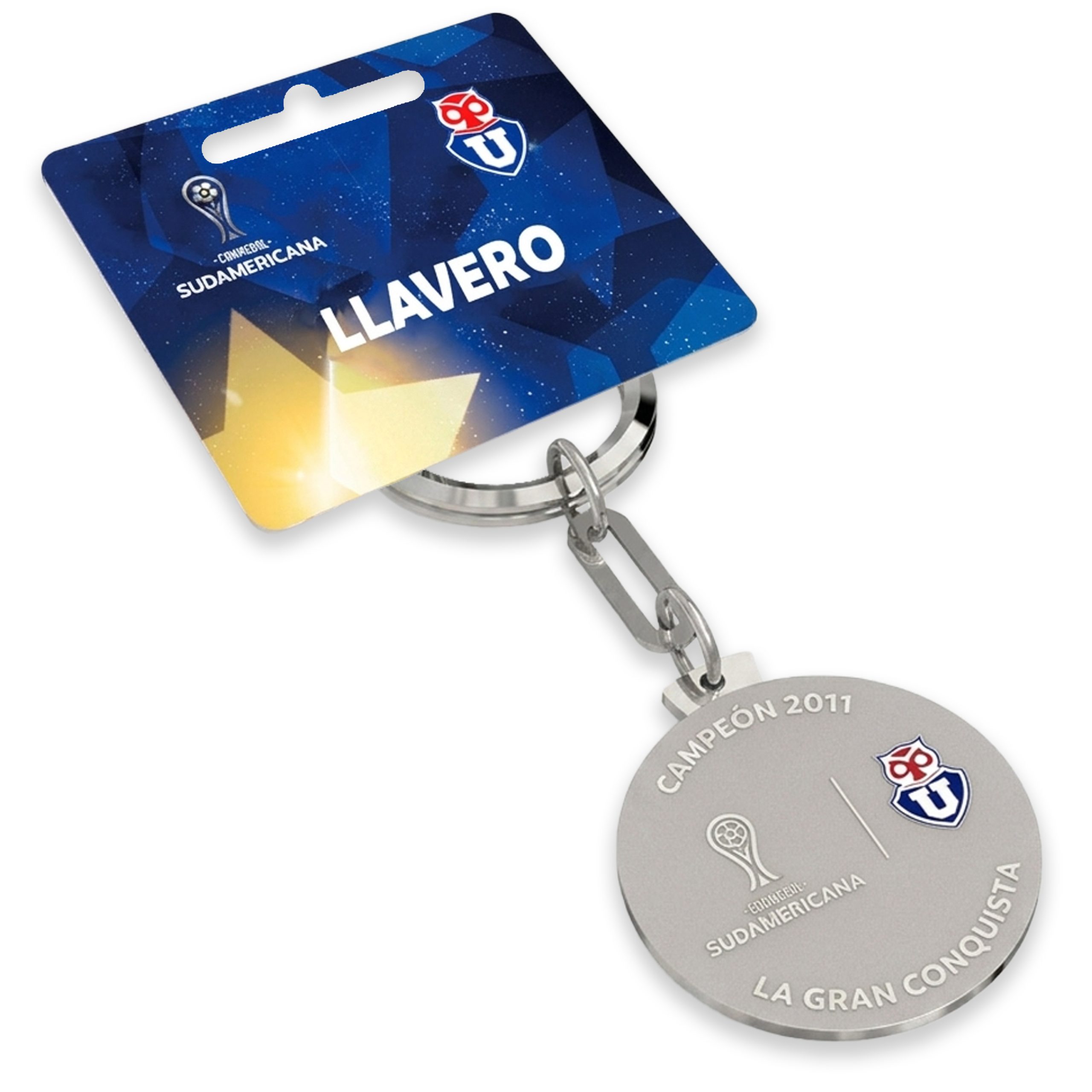 Llavero U de Chile Sudamericana Portada OK Llavero Metálico Universidad de Chile Sudamericana - Imagen 1