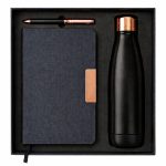 Set Regalo Premiun Mod. M95 Botella Aluminio + Bolígrafo + Libreta
