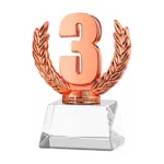 Trofeo Resina/Cristal CT07 Cobre